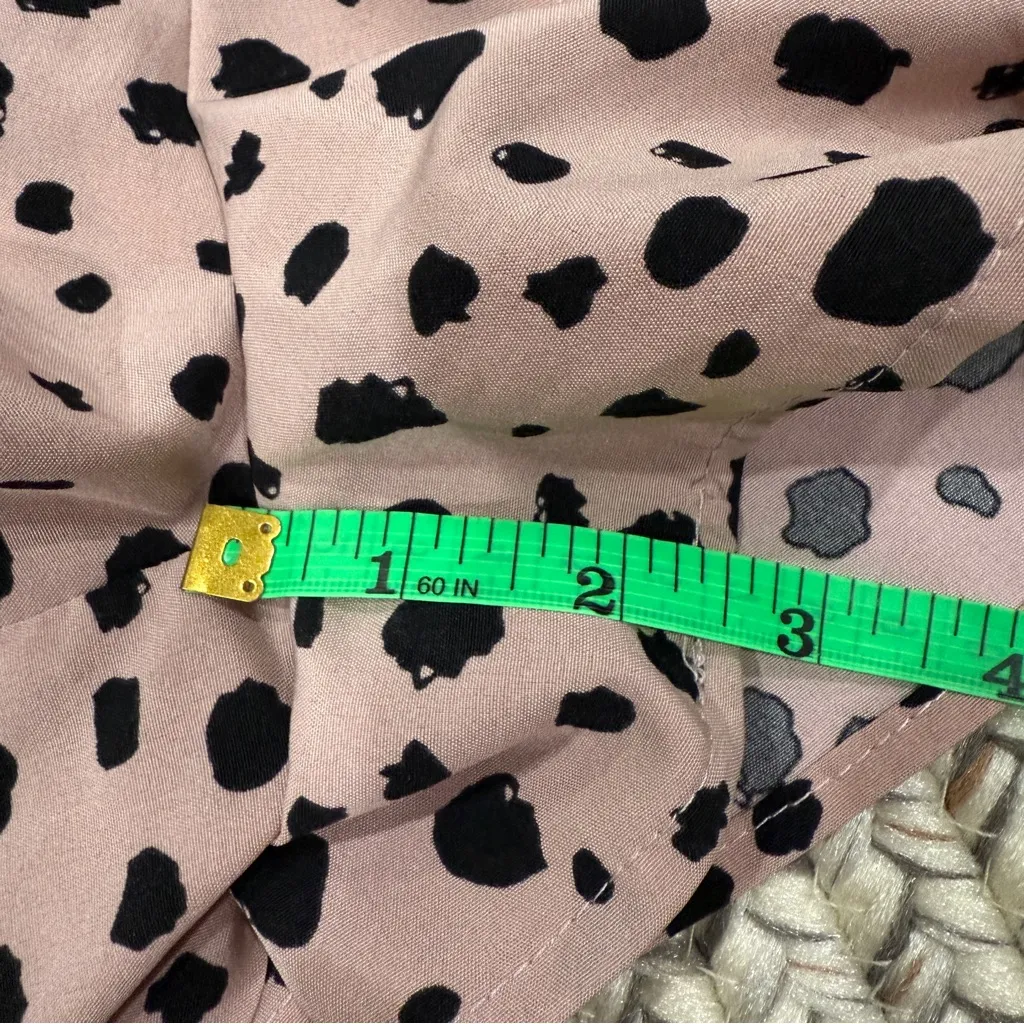 SHEIN Pink and Back Polka Dot Romper - Image 10