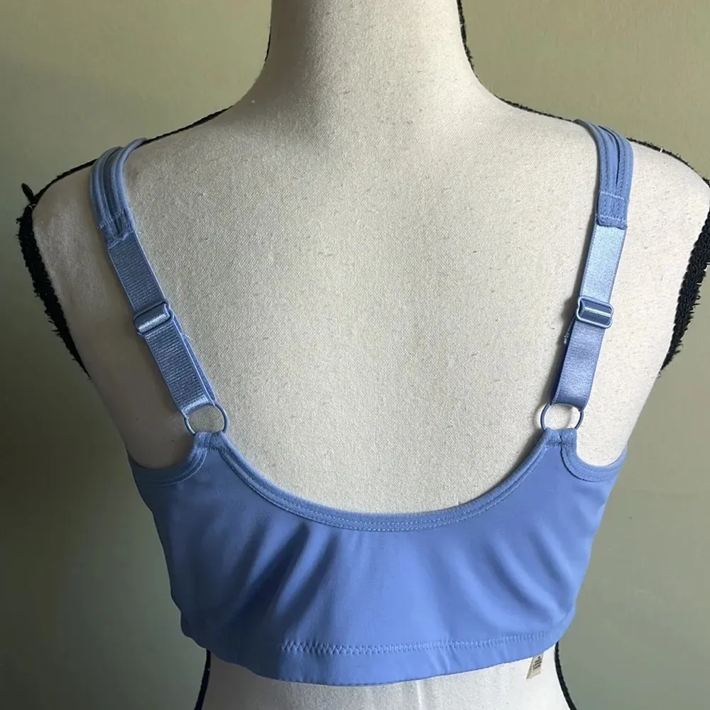 Rhonda Sheer Front Closure Butterknit removable pads adjustable straps bra Purple Size L - Image 3