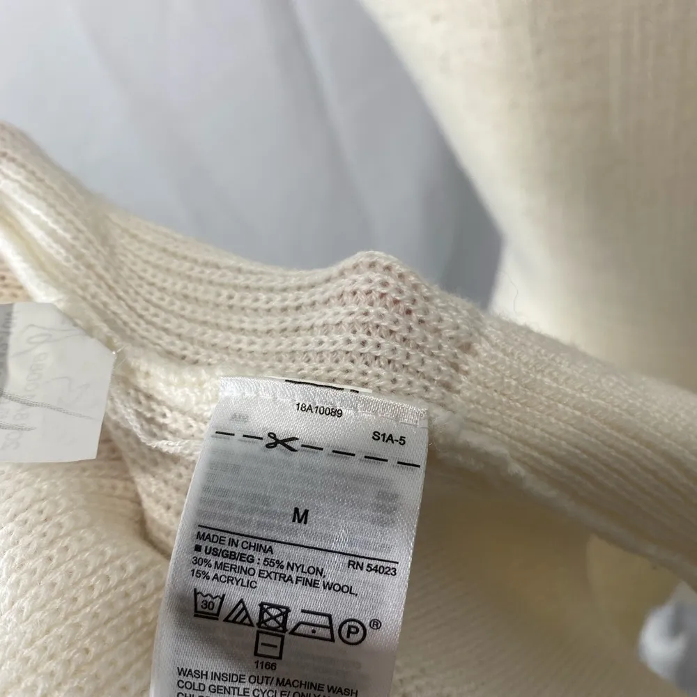 Gap oversized boyfriend cardigan medium ivory - Image 6