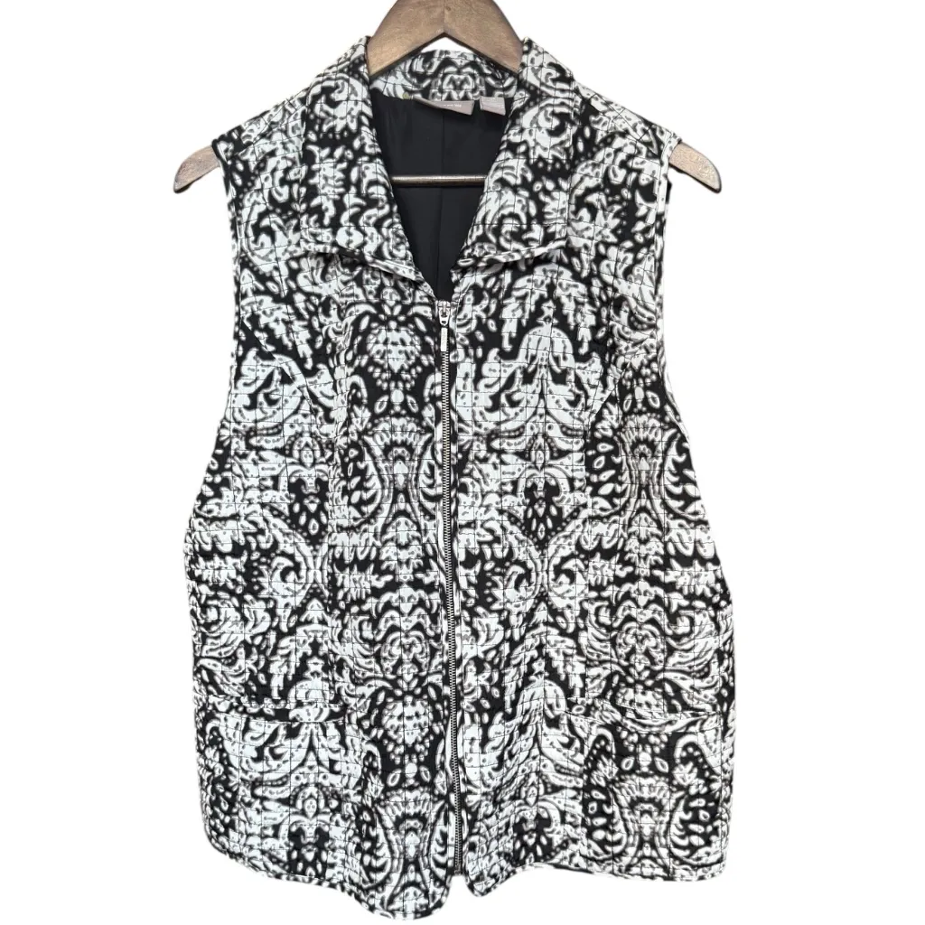 Chico's Black and Tan Vest‎ Sz XL - Image 2