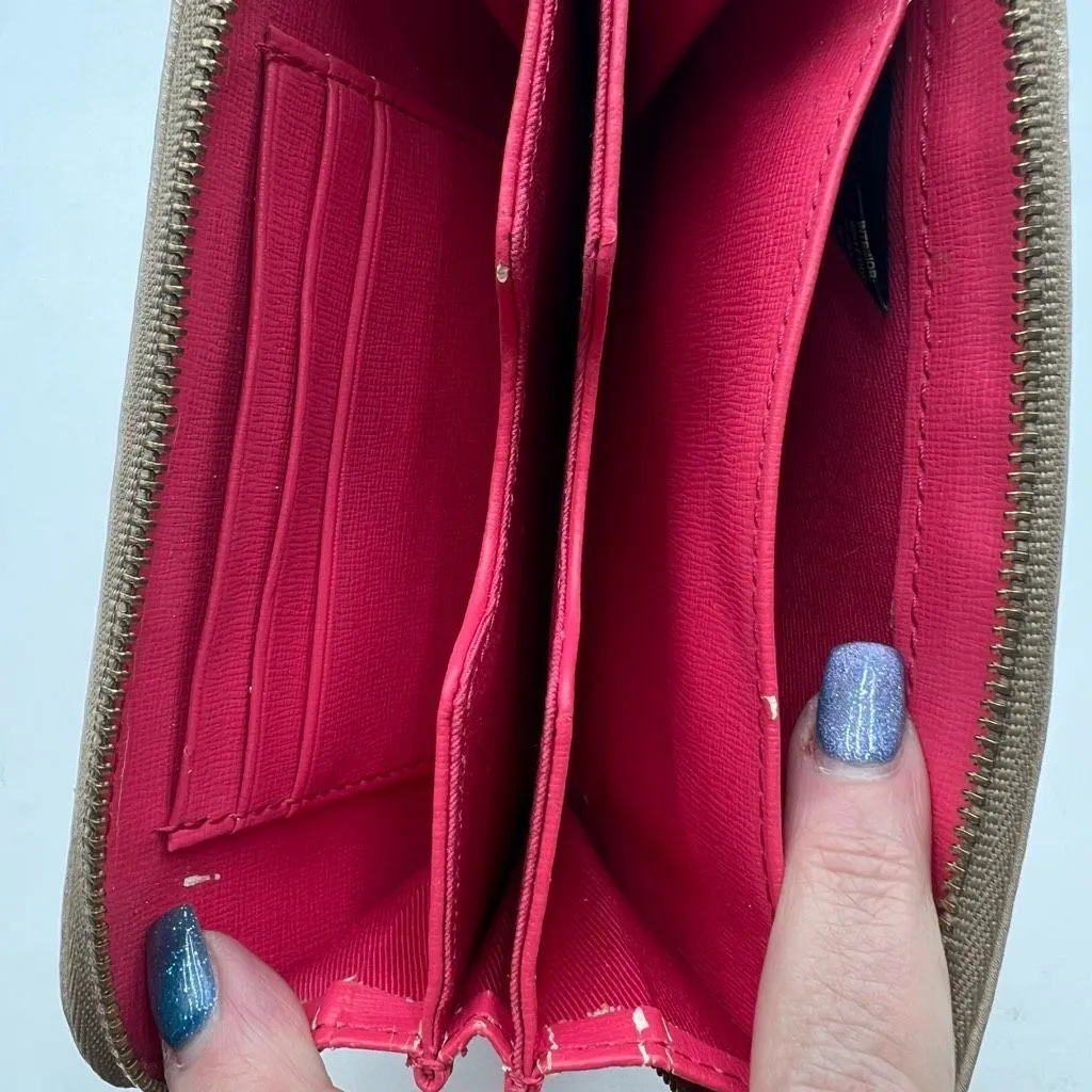 Fossil‎ Gold Zip Around Wallet/Wristlet - Image 6