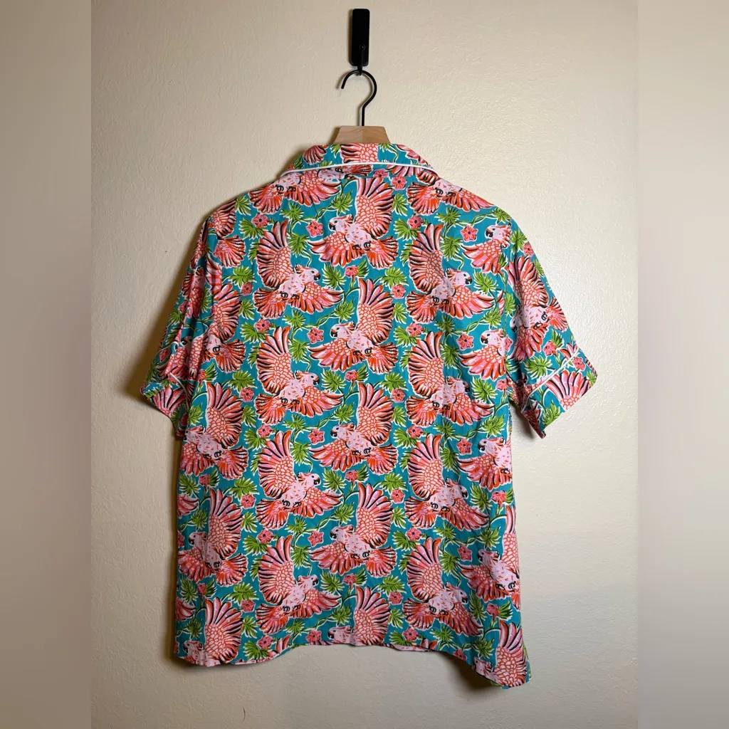 Printfresh Playful Parrots Short PJ Top - Image 4