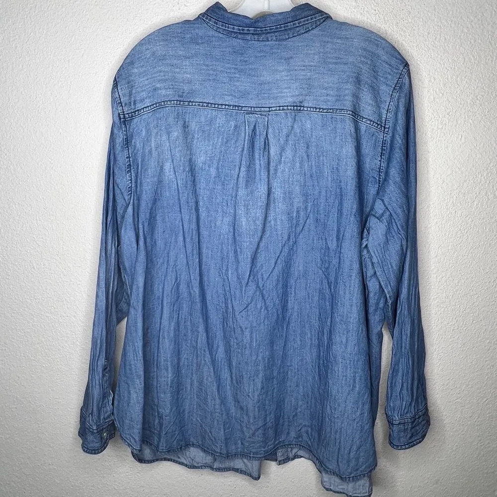Old‎ Navy Classic Blue Shirt - Image 4