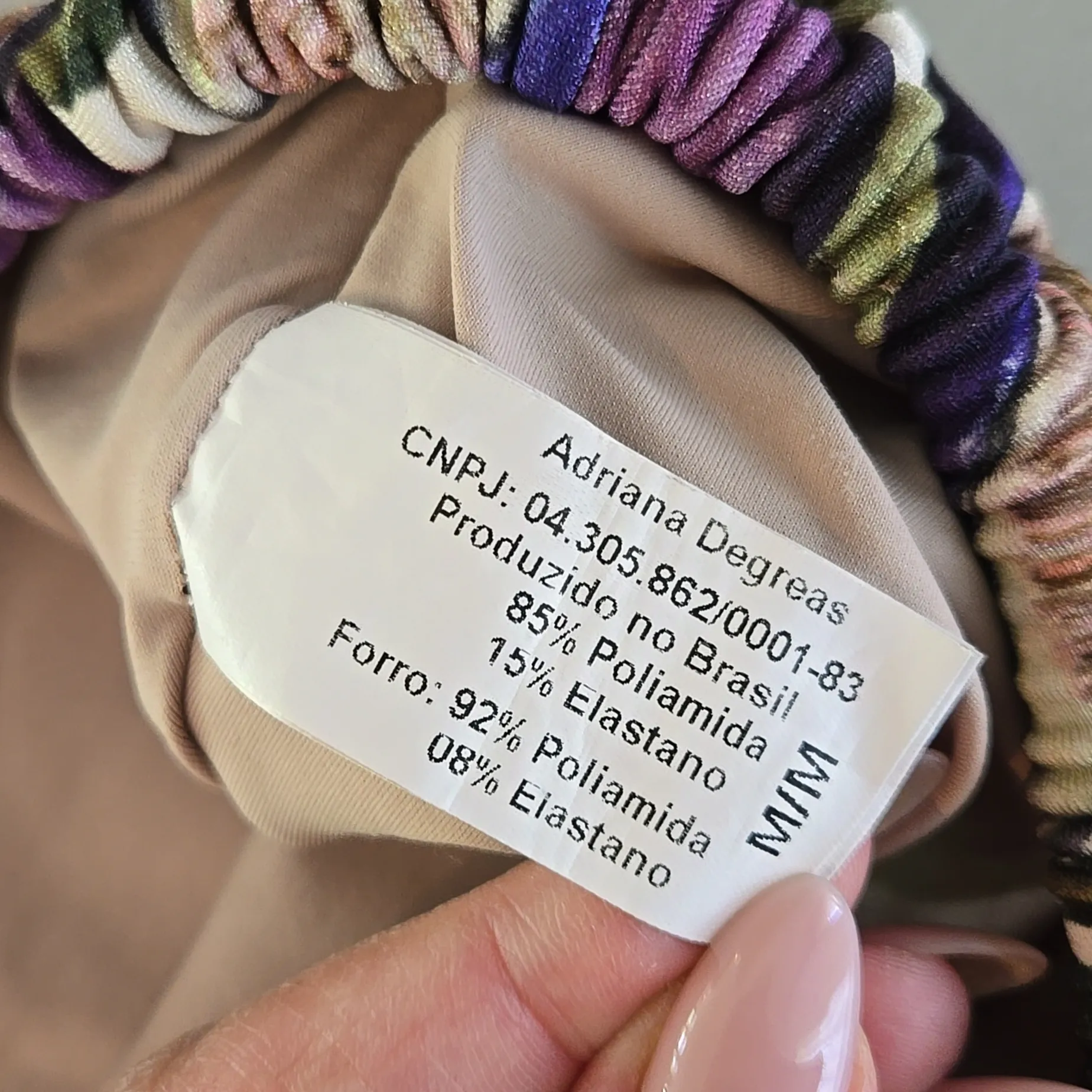 Adriana Degreas Fig Bikini Swim Set Purple Size M - Image 5