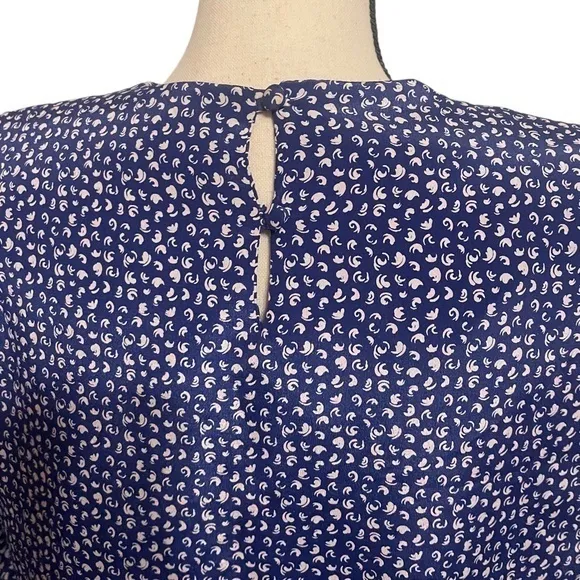 Vintage‎ Blue and White Lace Blouse and Skirt Set Sz M/L Size M - Image 8