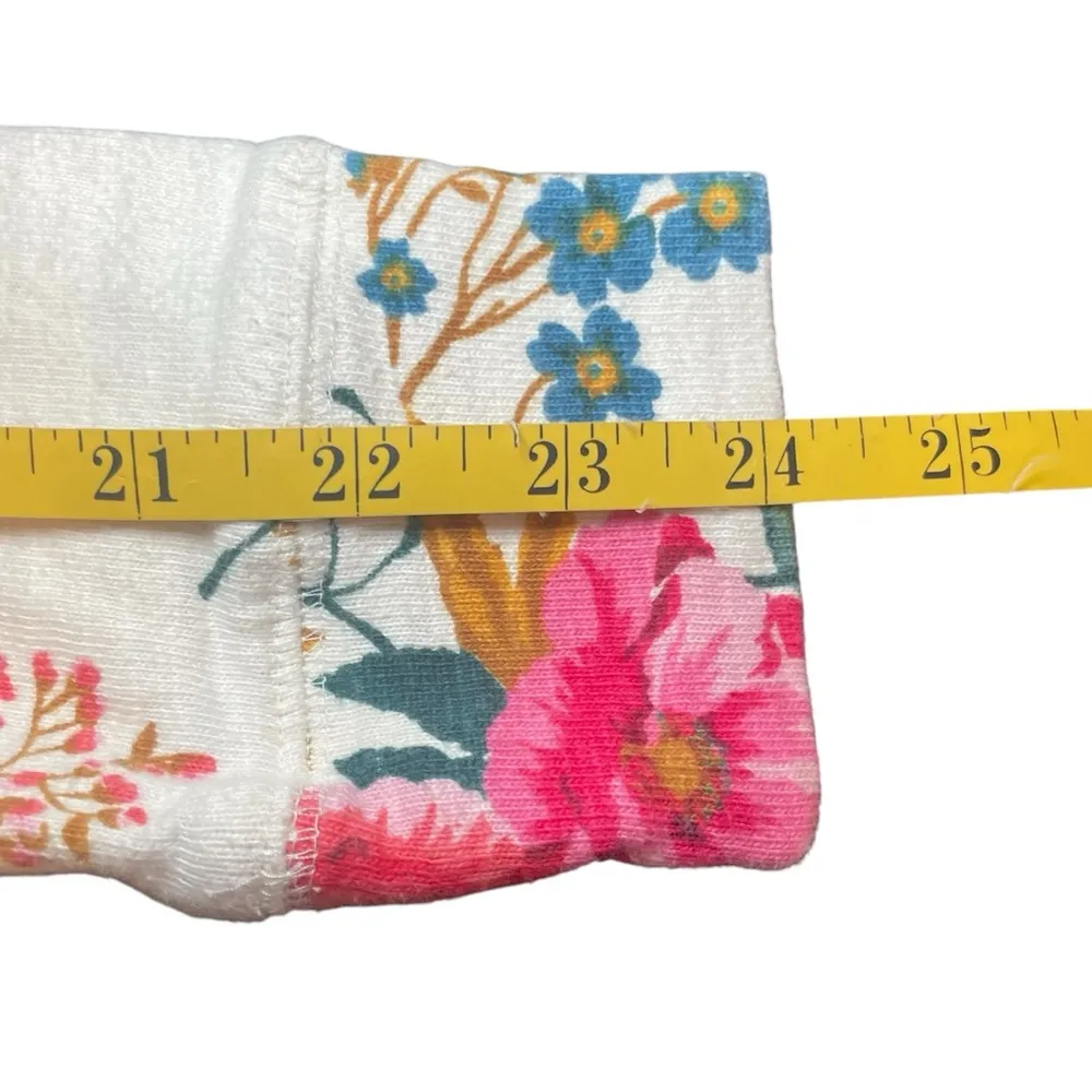 Loft Women's Floral Sweatshirt‎ Small 100% Cotton Flower Garden Cottagecore - Image 9