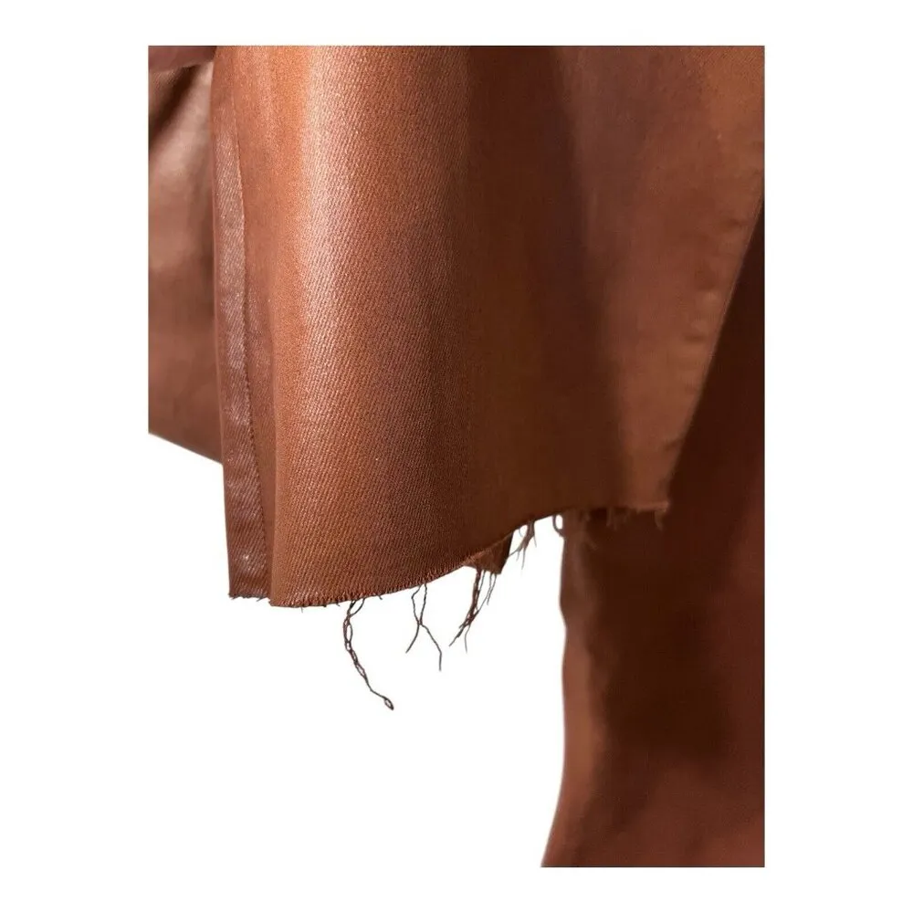 L'Agence Kendra High Rise Cropped Flare Pants Java Coated Women's Size 33 NWT - Image 7