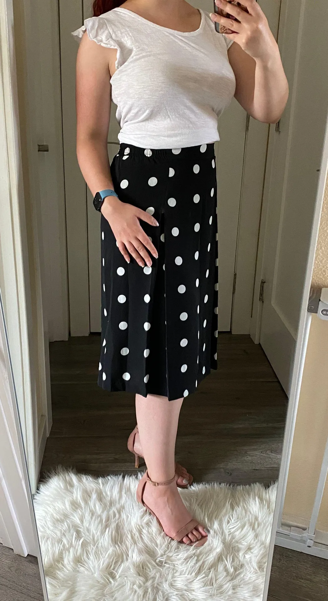 Polka Dot Midi Skirt - Image 10