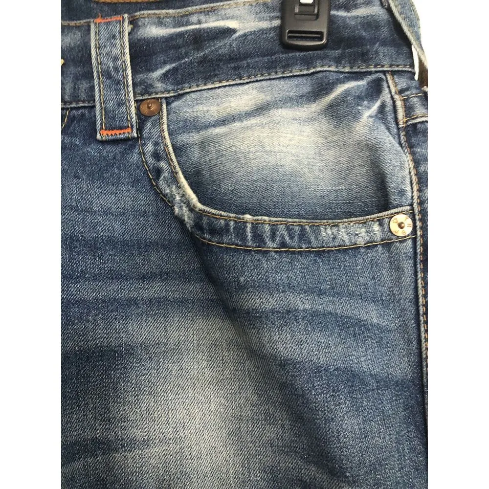 True Religion Jeans Womens Pockets Straight Leg Denim 32 Waist Measures‎ 36" Y2K - Image 5