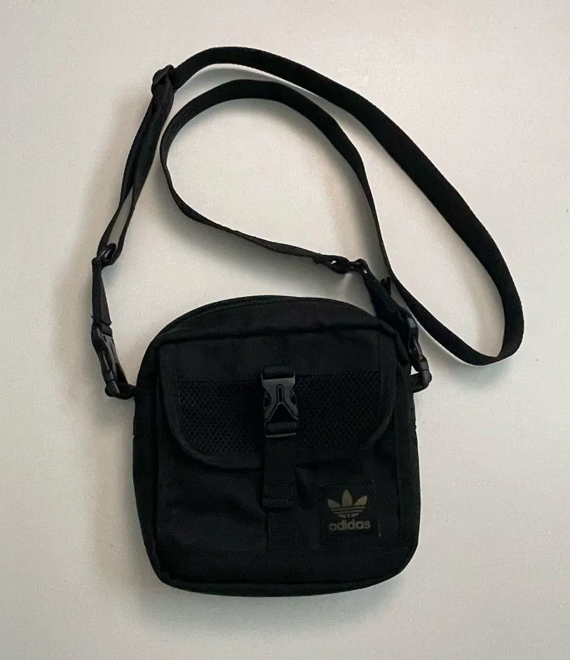 Adidas Originals Festival Crossbody Bag Purse Utility Travel Camera Black Unisex - Image 2