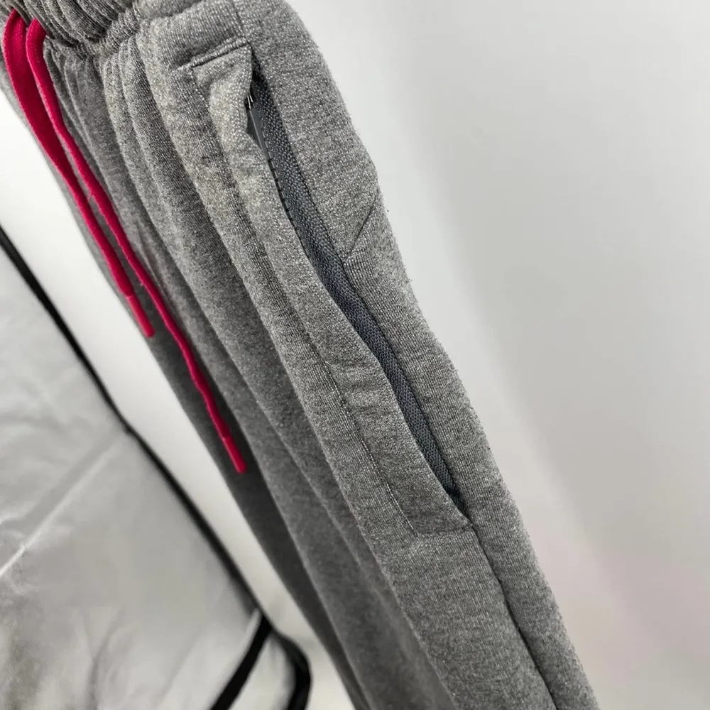 Gymshark Gray Pink Accent Jogger Sweatpants Athletic Active Pants Size Small - Image 9