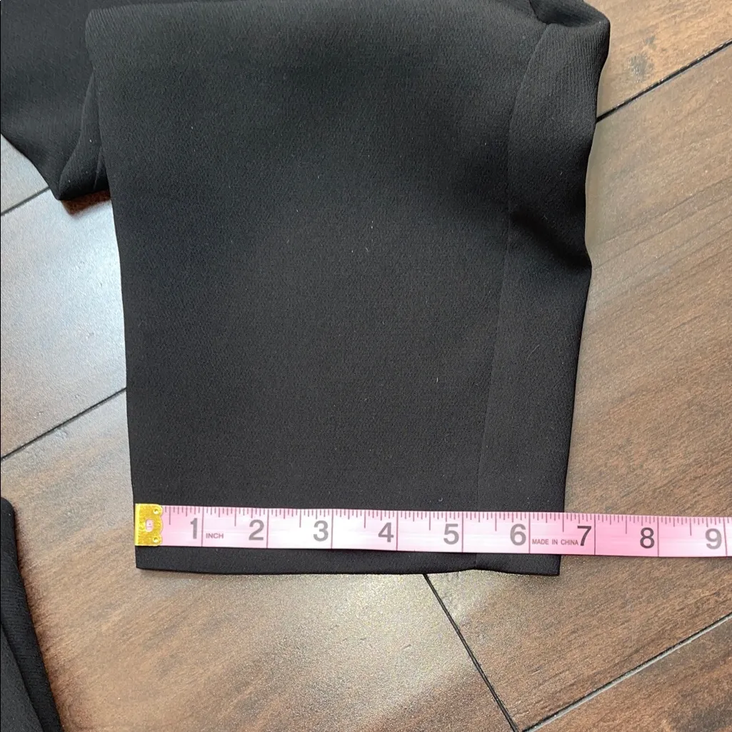 Anthropologie Essential Black Button-Up DressPants V cut on back slip pockets - Image 11