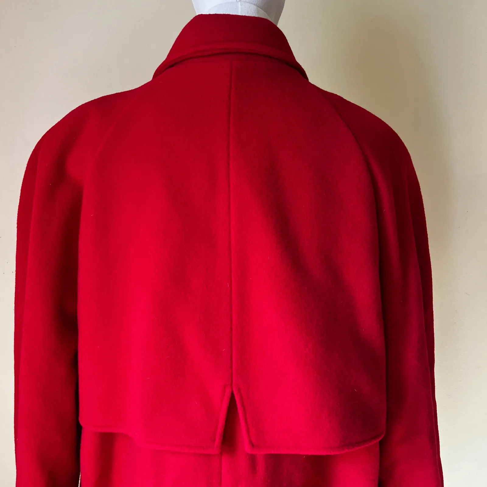 Vintage Mackintosh New England Red Wool Peacoat‎ Women's Size 16 Made in USA - Image 5