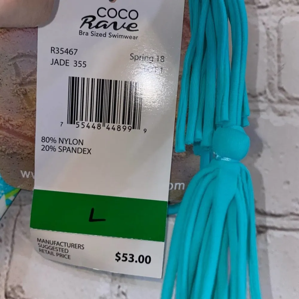 NWT Coco Rave Multicolored Patterned Bikini Bottom - Image 8