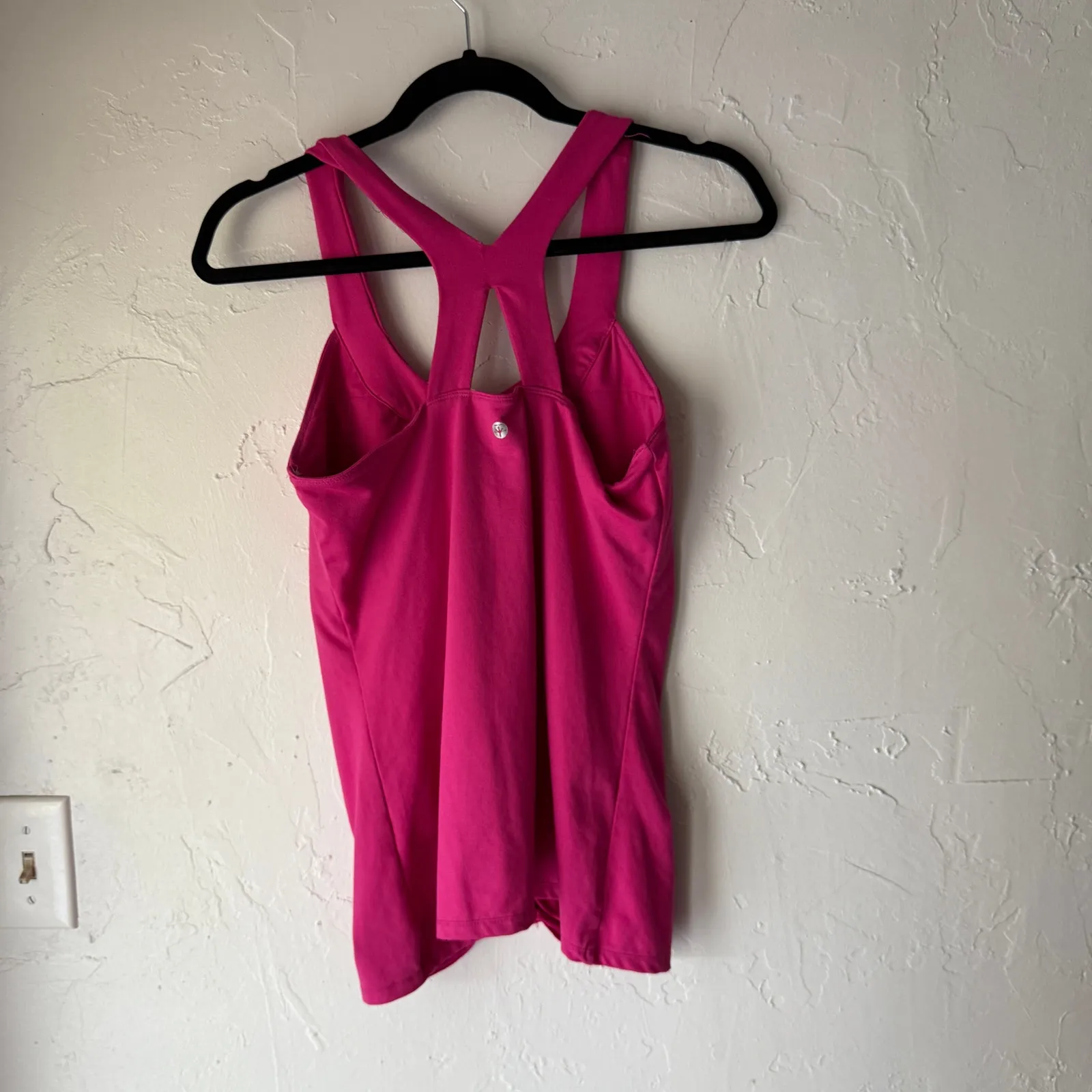 Soybu  Pink Ruched Racerback Active Tank Top Size M‎  Yoga Workout Stretch - Image 4