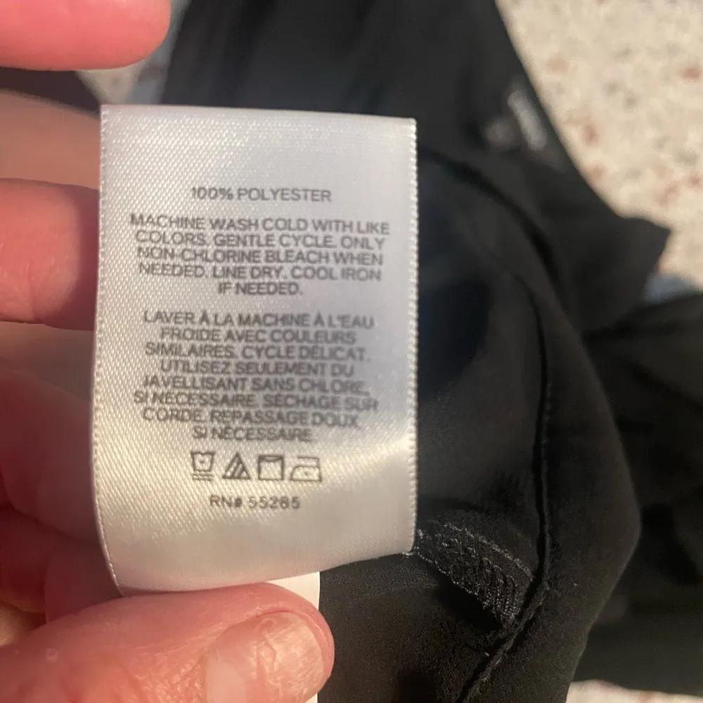 EXPRESS  Black wrap blouse small - Image 7