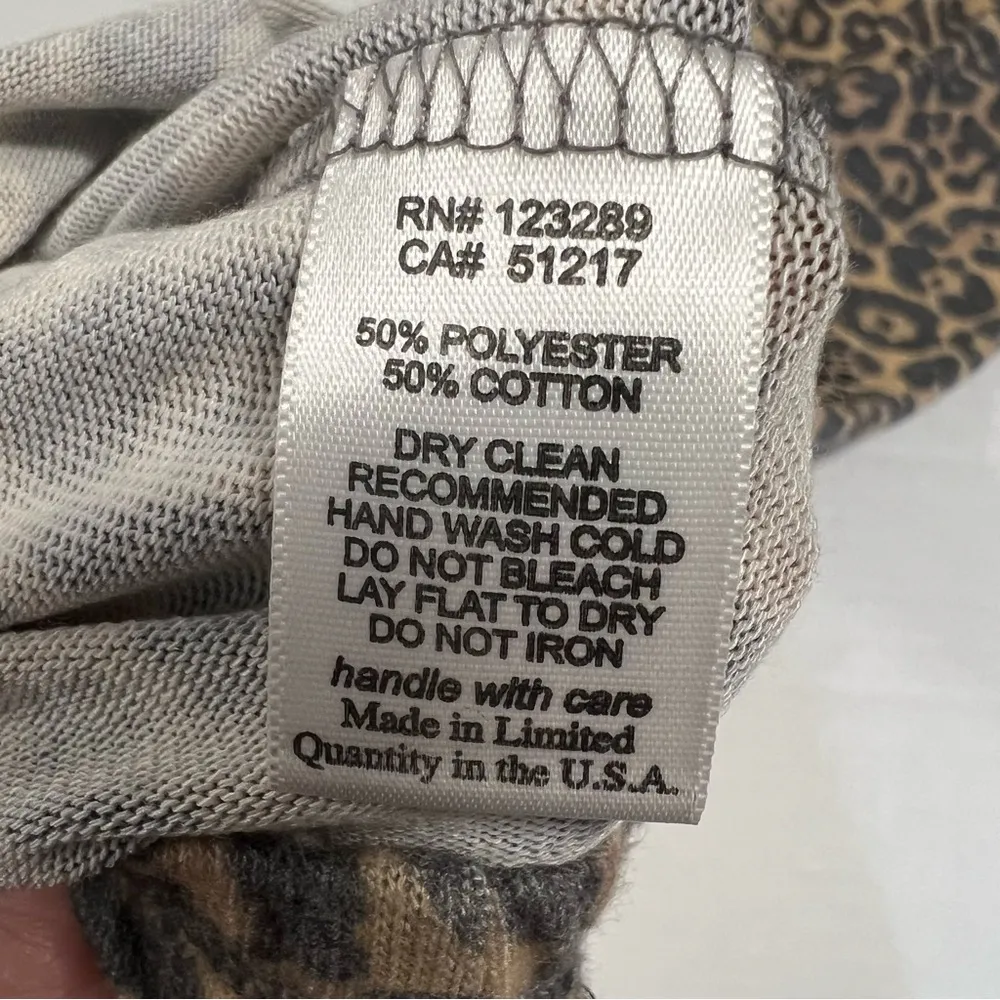 Lauren Moshi Luna Hoodie Animal Print Jumpsuit Sz S - Image 8