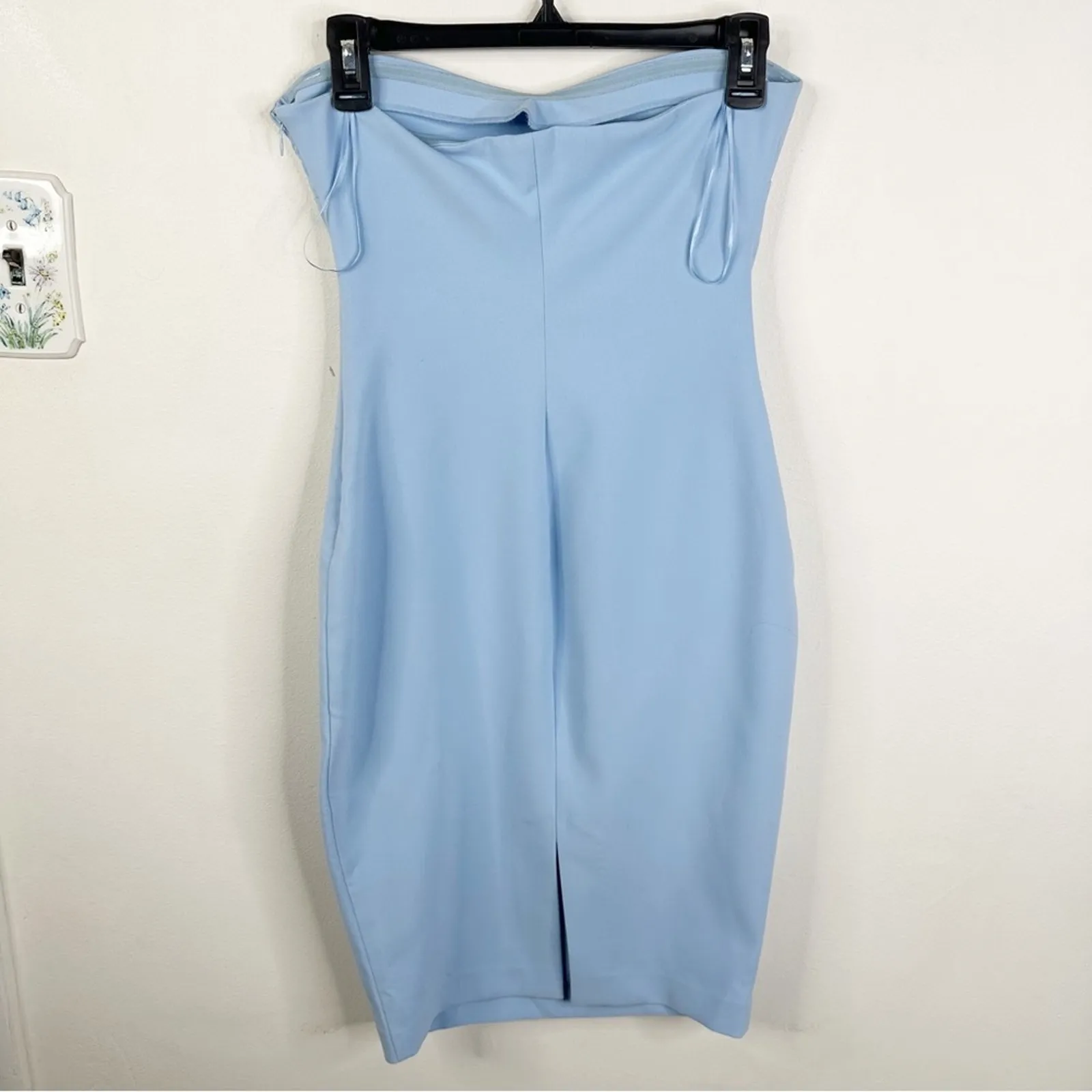 NEW Likely Revolve Size 4 Lauren Strapless Bodycon Dress in Blue Bell - Image 4