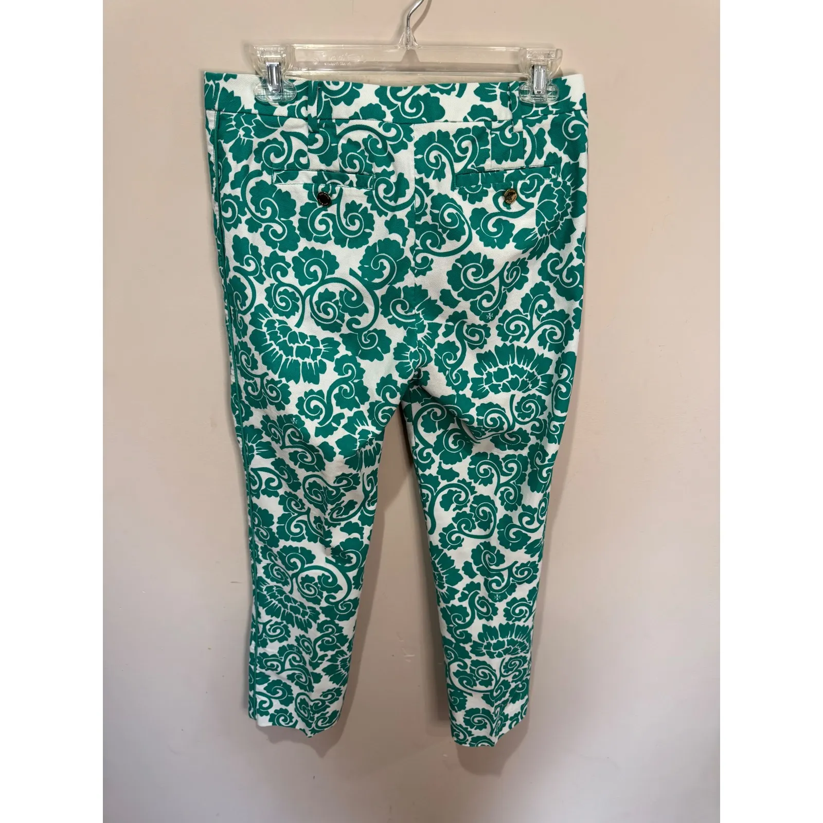 Tory‎ Burch Walton Printed Captiva Pants Sz 4 - Image 3