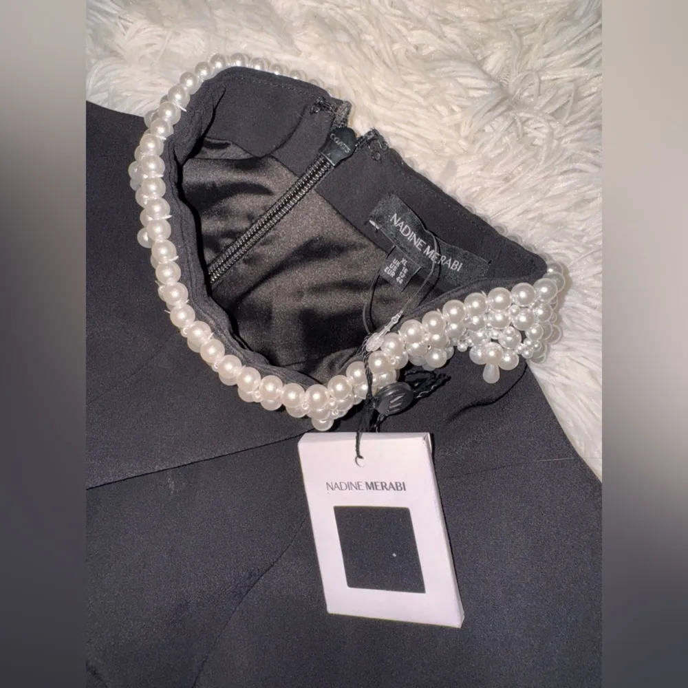 NEW Nadine Merabi Athena Black Sleeveless Mini Dress sz 12 - Image 8