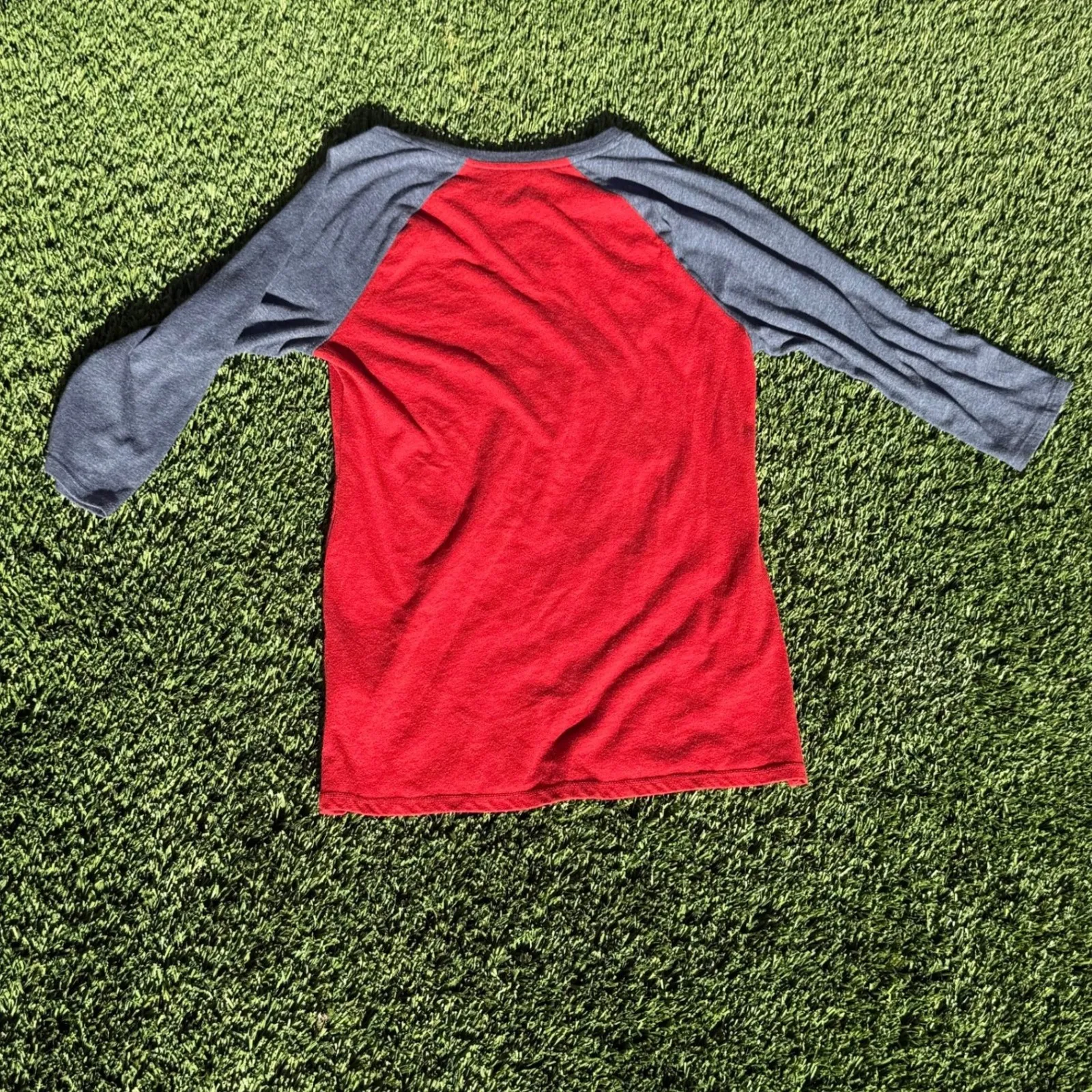 Nike Atlanta Braves tri-blend raglan 3/4-sleeve T-shirt - Image 4