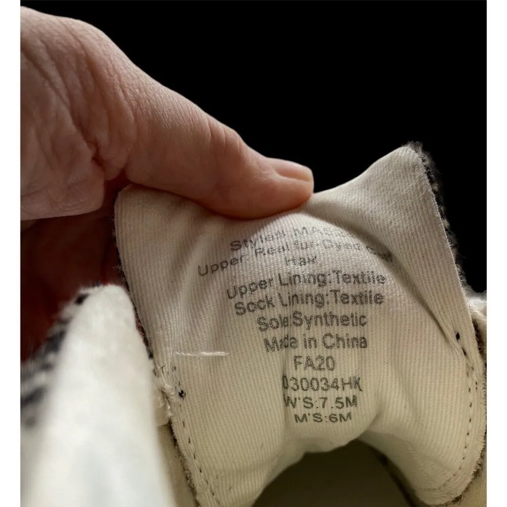 EUC Madewell Sidewalk High Top Sneakers In Spot Mix Suede Calf Hair Size 7.5‎ - Image 7