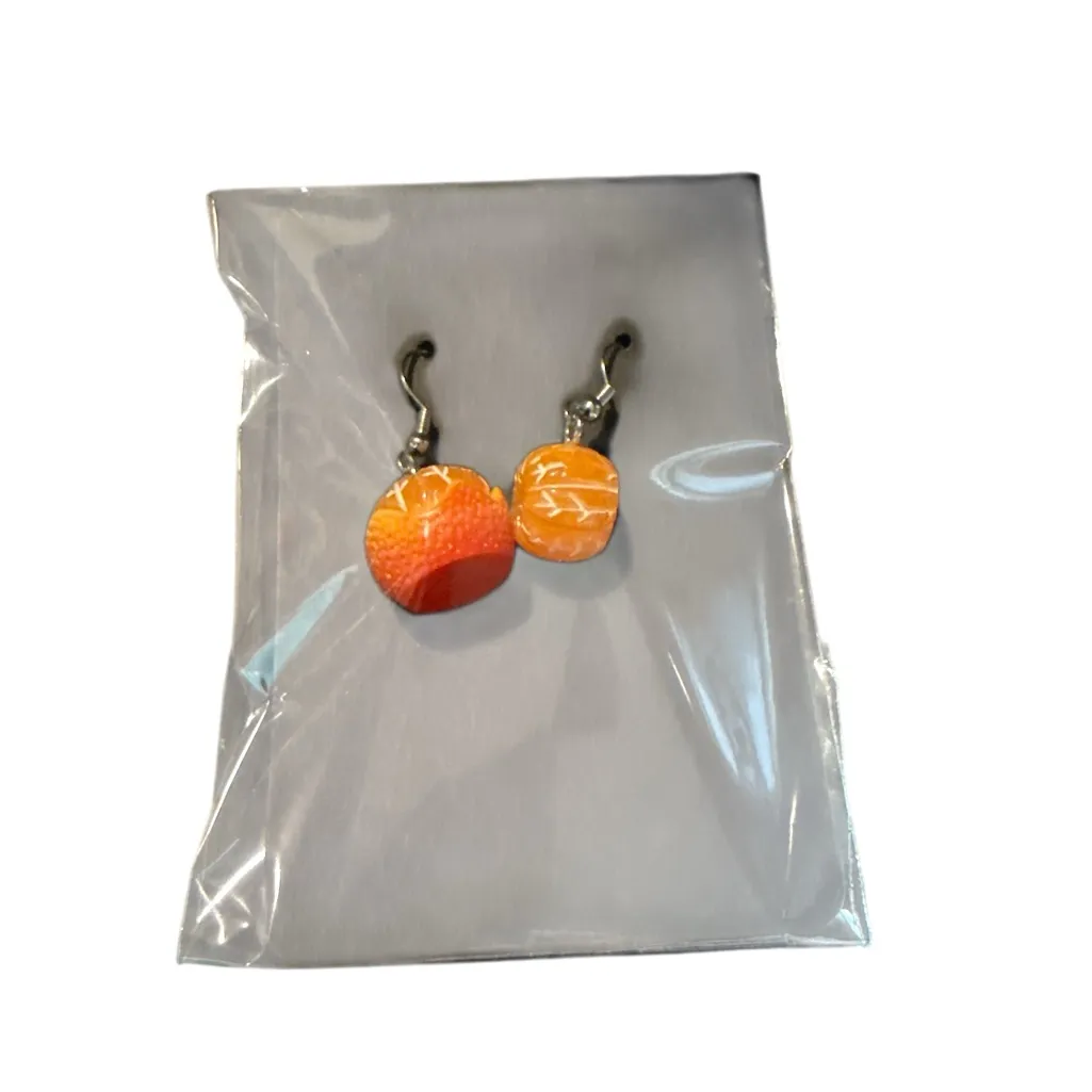 3/$20 Orange Fruit Slice Earrings - Image 7