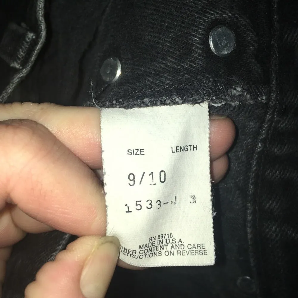 Vintage 80’s black button up Original Jenjer jeans Black Size 4 - Image 4