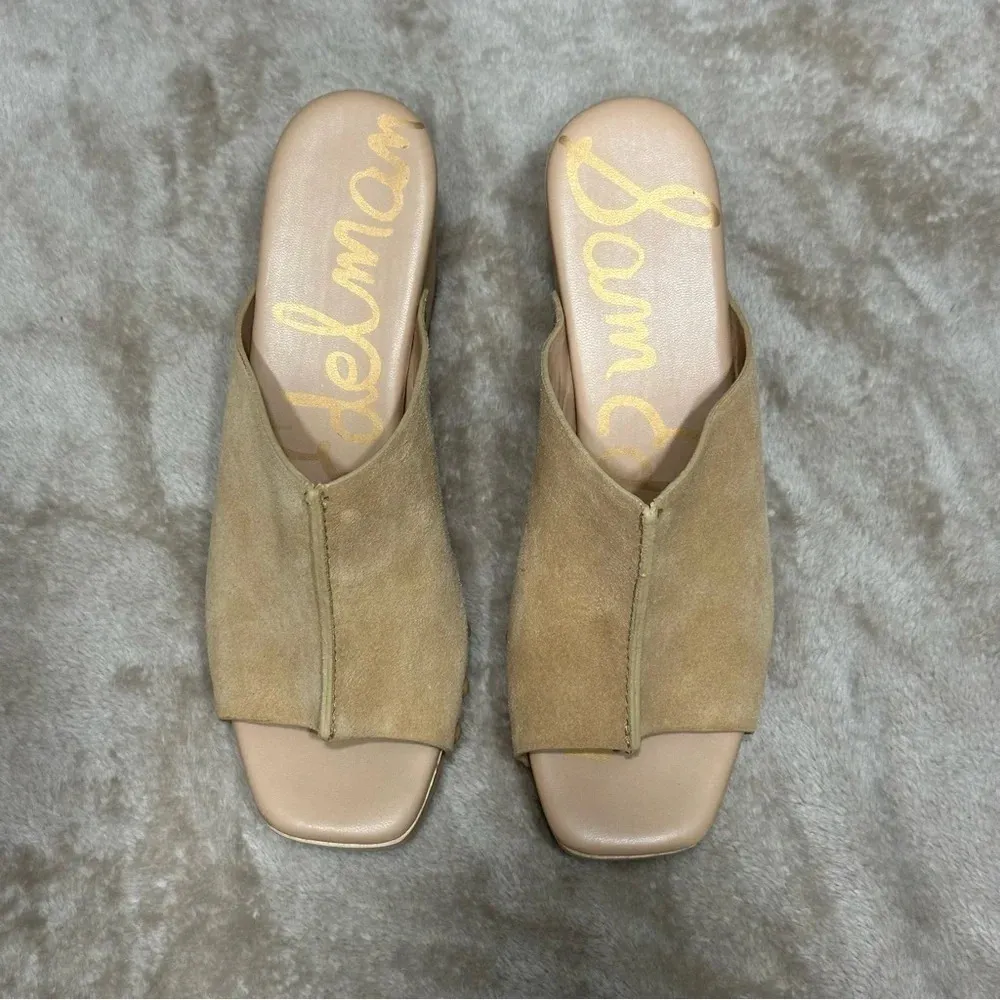 Sam Edelman Josselyn Mule Sesame Suede Size 7 - Image 8