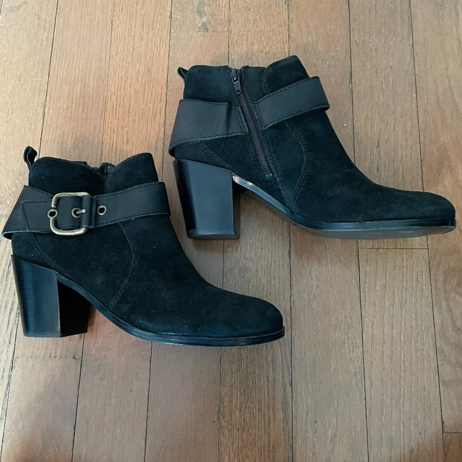 Nine West Ankle Boot Black Suede - Image 3