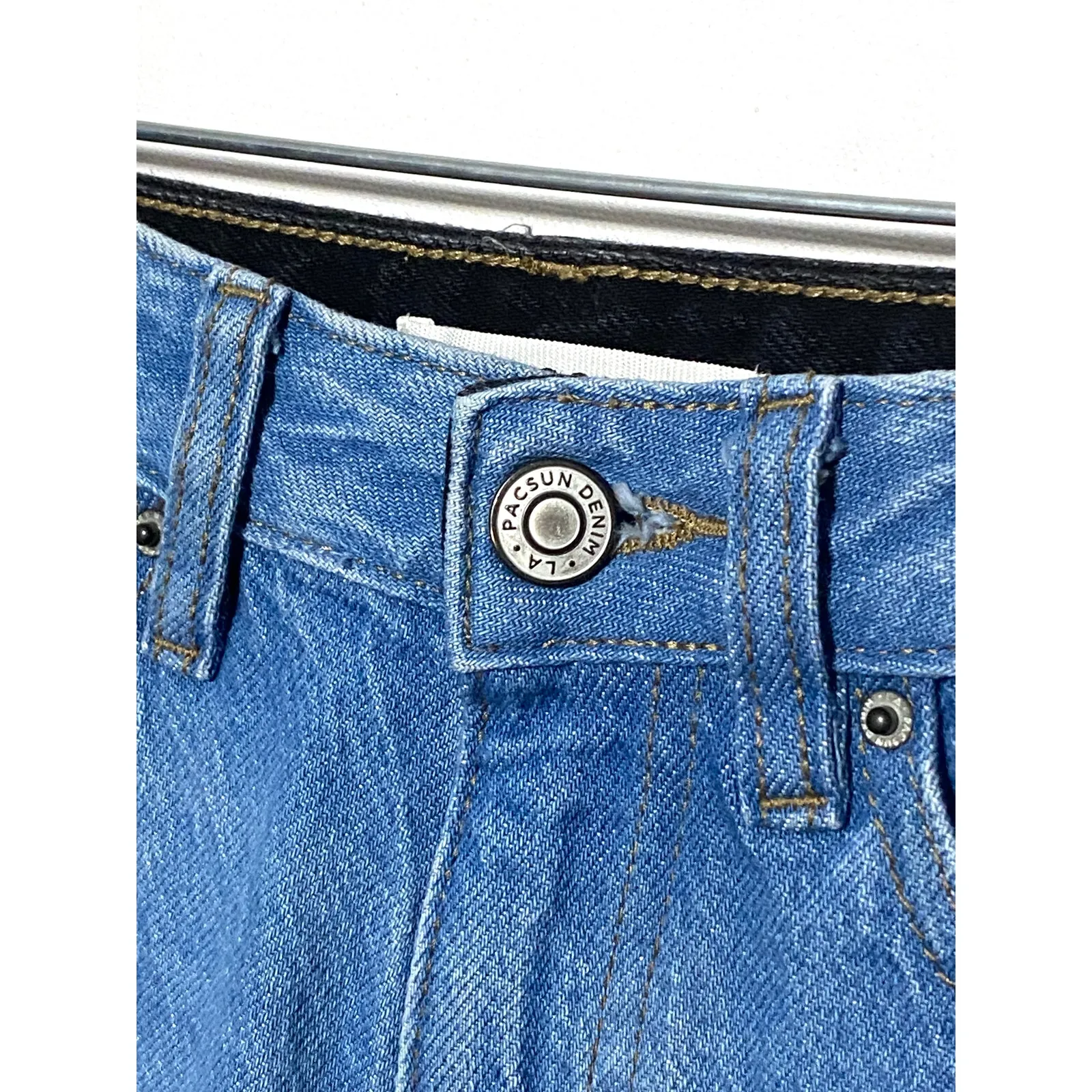 Pacsun 90s Boyfriend Two Tone Jeans Womens 22 Contrast Y2K Colorblock Retro Boho - Image 5