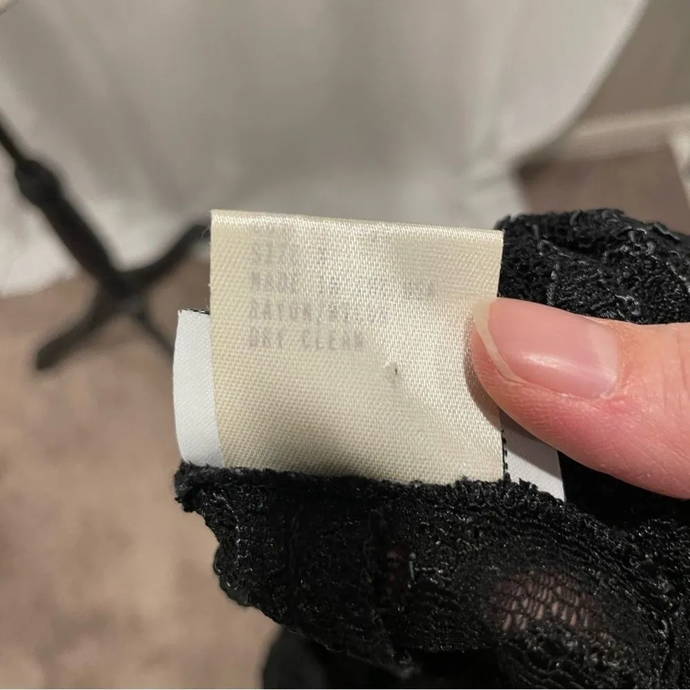 Vintage black lace Capezio bodycon long sleeve dress 👗 sexy dance lingerie - Image 5