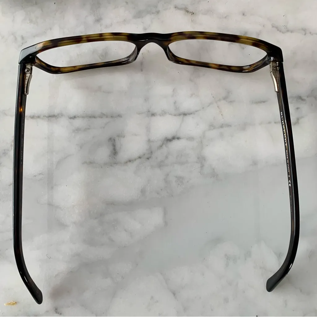 Burberry Tortoise Rectangular Glasses Italy B2073 3002 53 16 135 Frames Only - Image 7