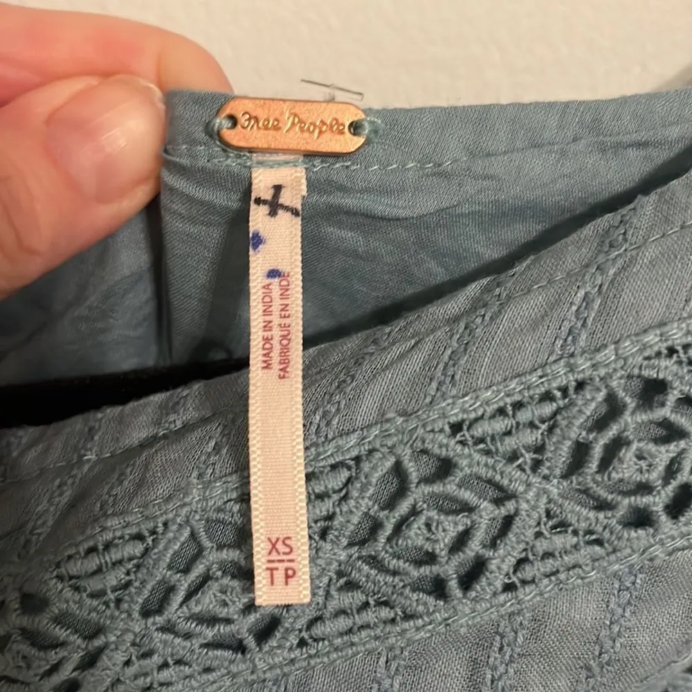 Free People Cotton Lace One Shoulder Long Dress Size XS NWOT - Image 9