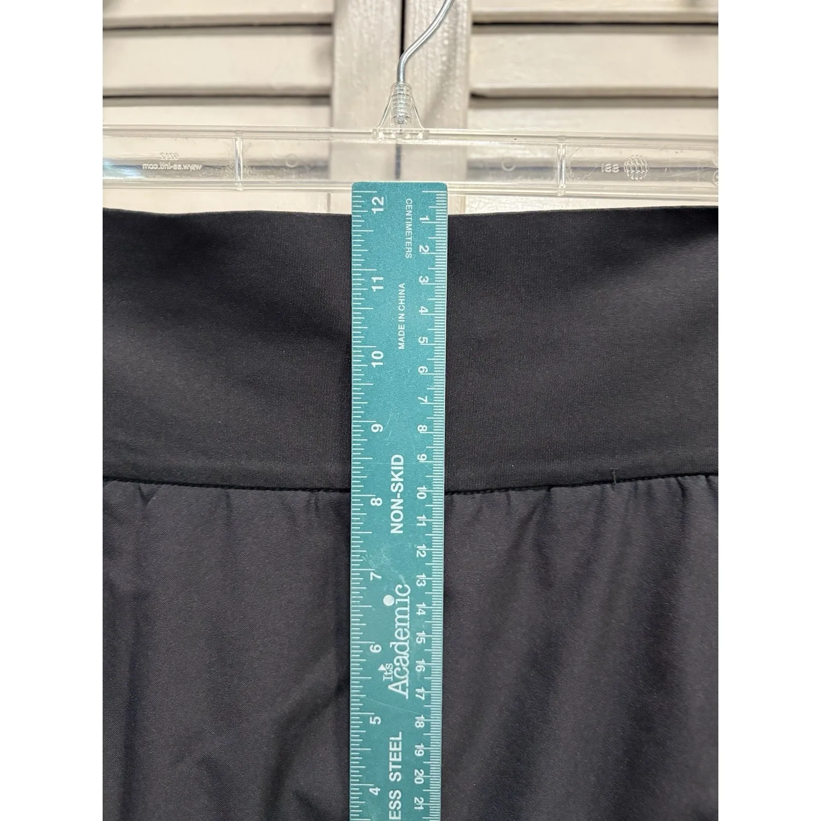 Adidas Black Athletic Skort Zip Pockets Size XS Logo Elastic Band High Rise‎ - Image 4