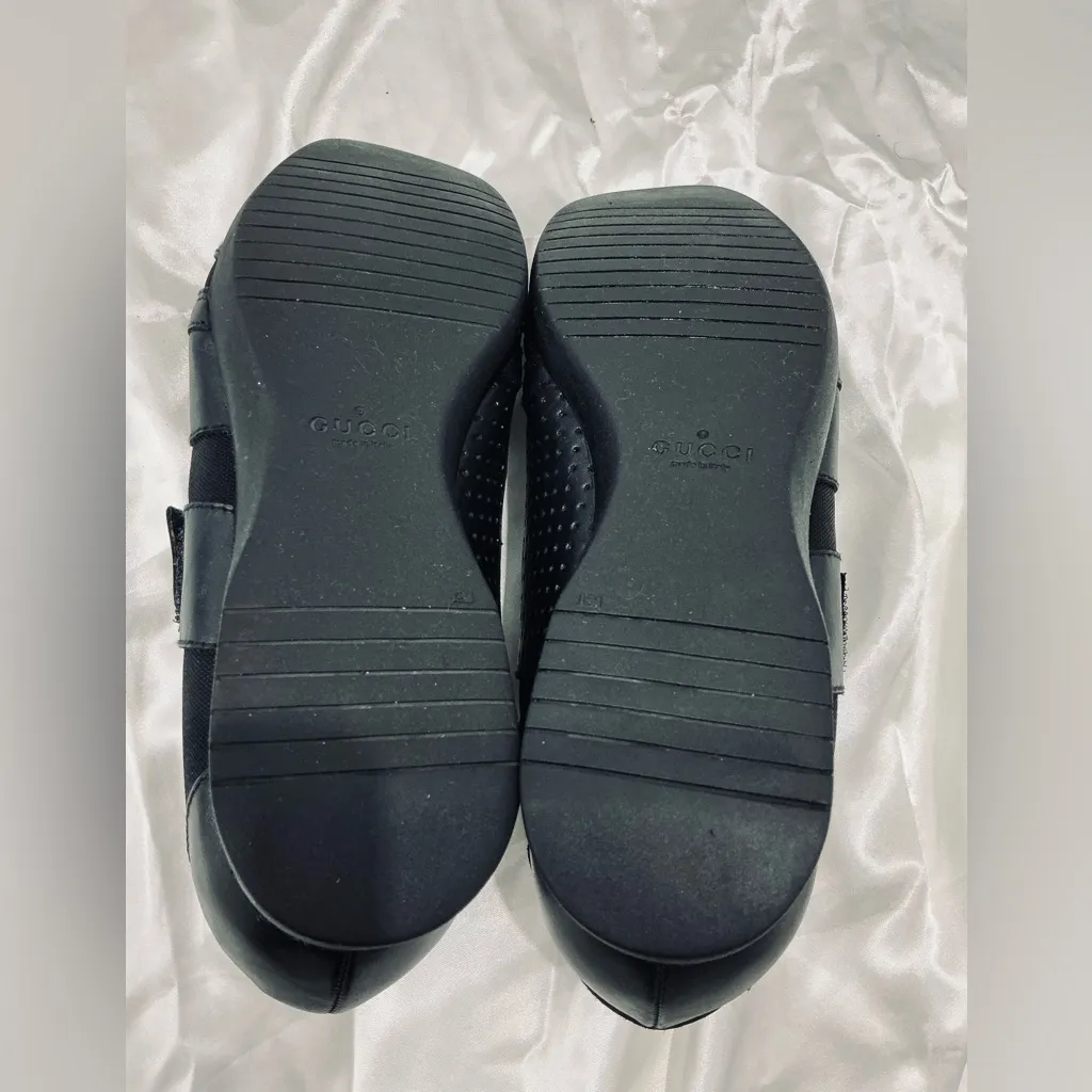 Authentic GUCCI leather/ nylon sneakers UNISEX🖤❤️ - Image 3