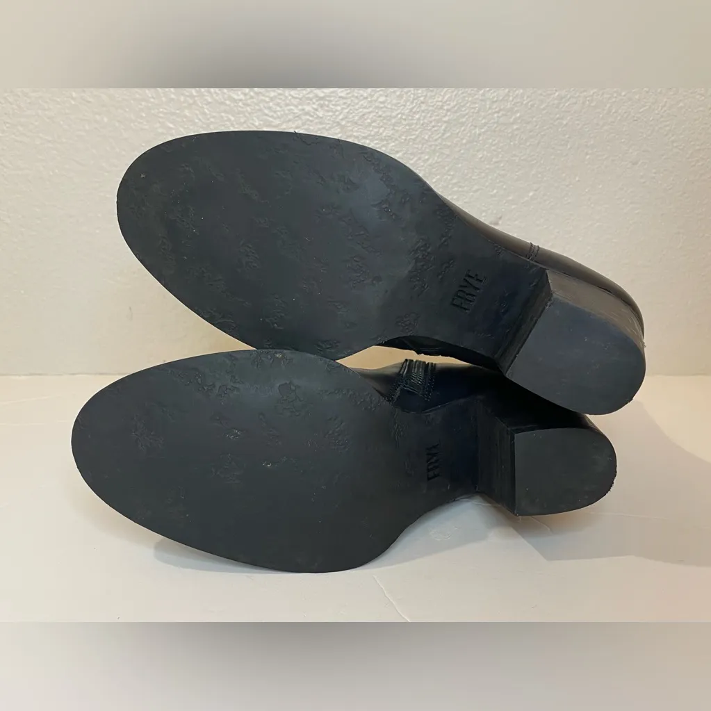 Frye Women’s Megan Black Leather Ankle Booties Size 7 M - Image 12