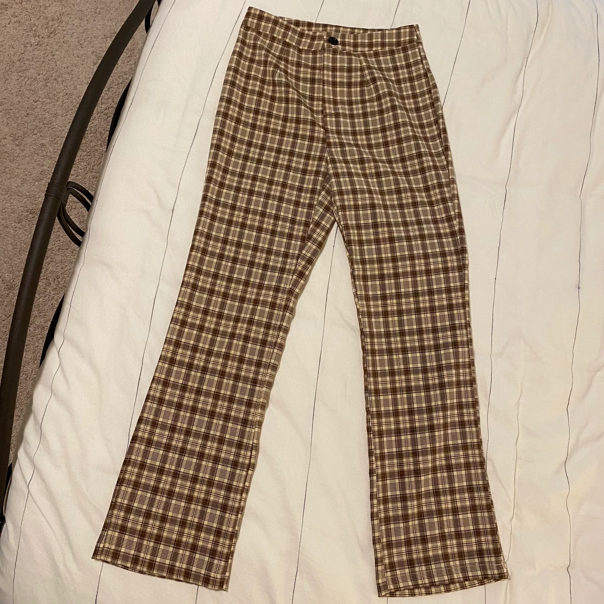 tan / brown plaid pants - Image 3