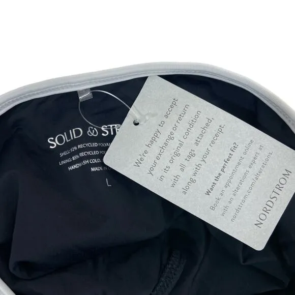 SOLID‎ & STRIPED NWT $138 Sarah Ribbed one Piece cut out swimsuit L - Image 6