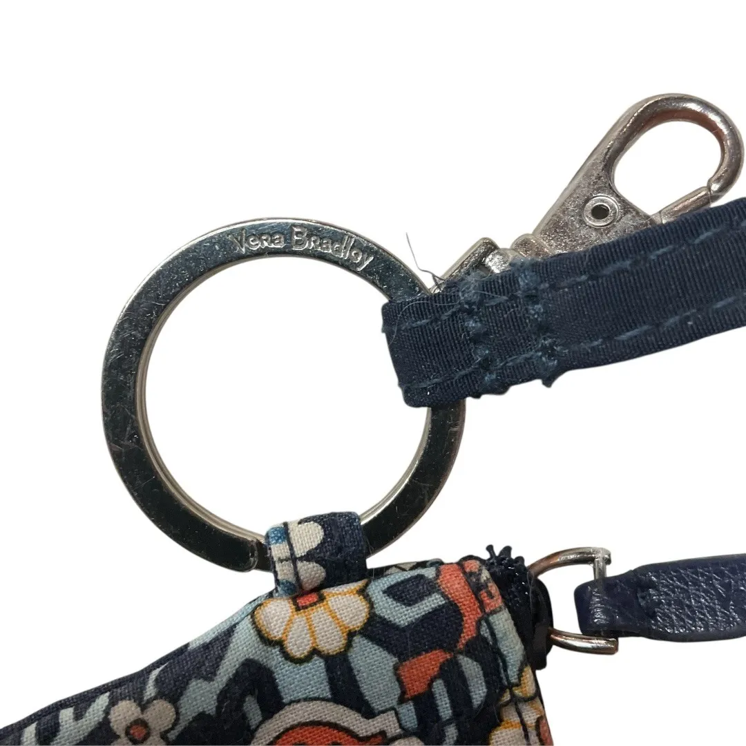 Vera Bradley Zip ID Case Card Coin Purse Bag Mini Wallet Key Chain With Lanyard - Image 4