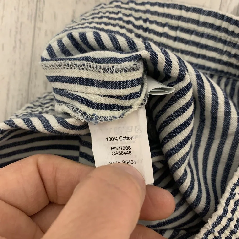 Womens Size M Madewell Cotton Striped Shorts EUC - Image 4