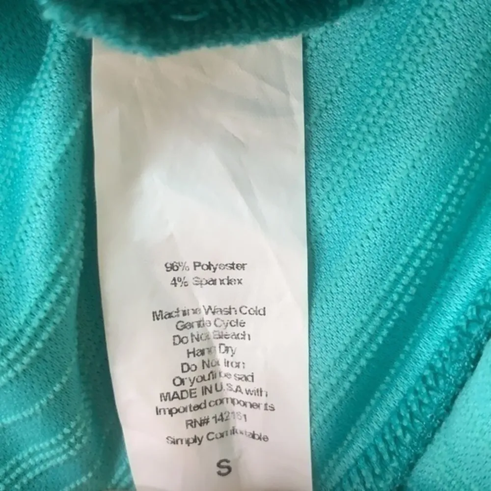 Lularoe Cici flounce ruffle stretch dress teal S - Image 10