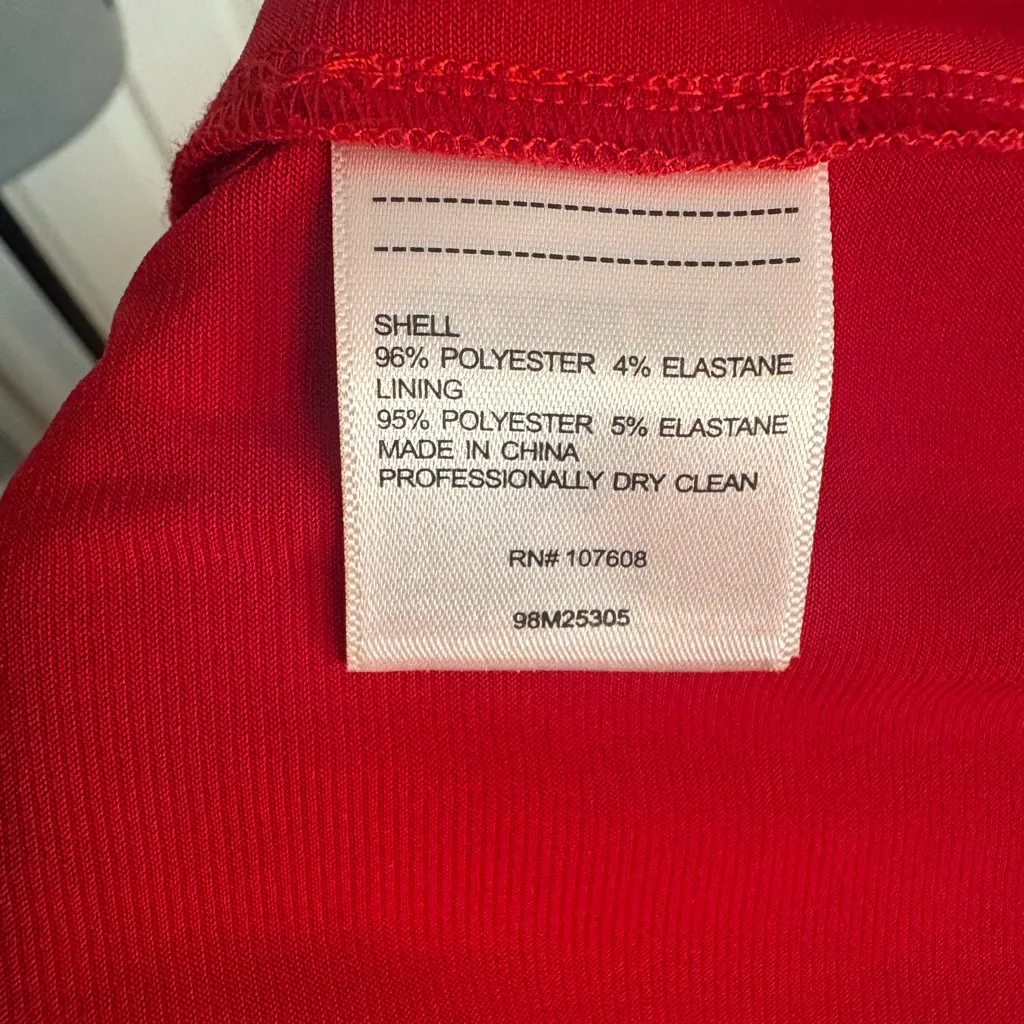 Laundry by Shelli Segal red sleeveless midi dress -V-neck and cut-out details, S - Image 4