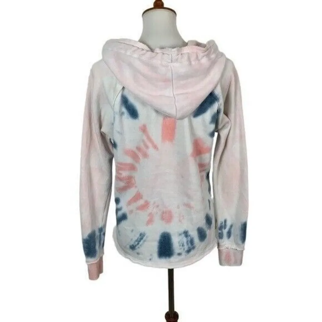 Ocean Drive Hoodie Small Tie Dye Pullover Soft Lounge Cozy Sweatshirt - Image 4