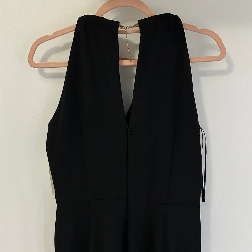 Donna Ricco Keyhole Sleeveless Black Jumpsuit - Image 6