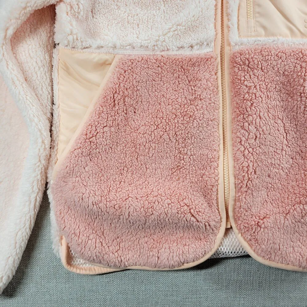 Sweaty Betty Womens Jacket 4 Tulle Pink Soft Touch Pennine Zip Through Fleece NW - Image 12