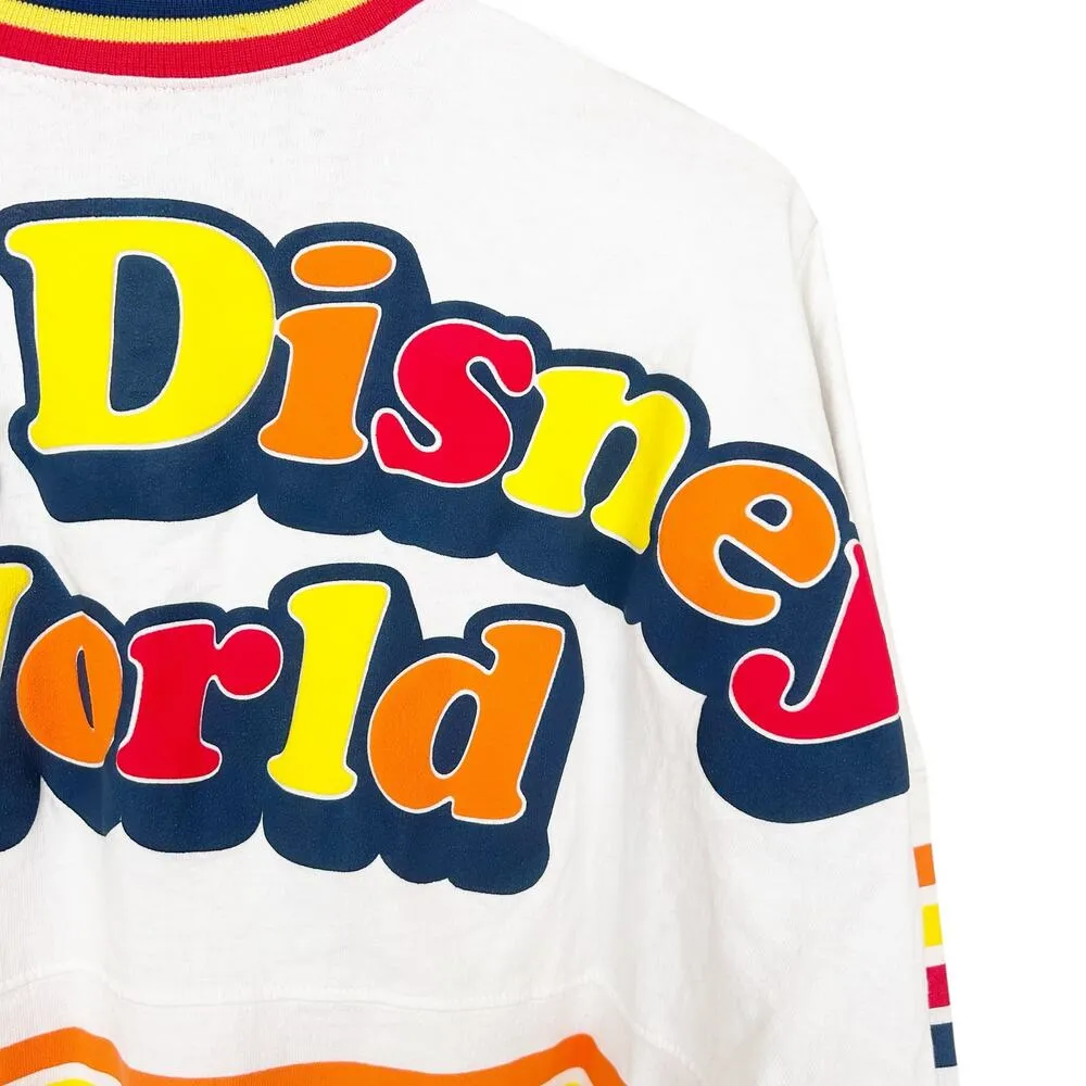 Spirit Jersey Walt Disney World 1971 Retro Striped Shirt Sz M - Image 8