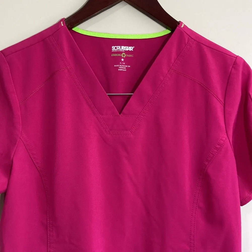 ScrubStar Women’s Active Scrub Top Size Small - Image 2