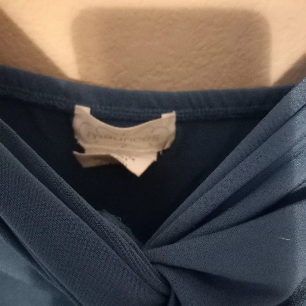 Maurices 2X Twist Top Front Stretchy Tank Top in Teal Plus - Image 9