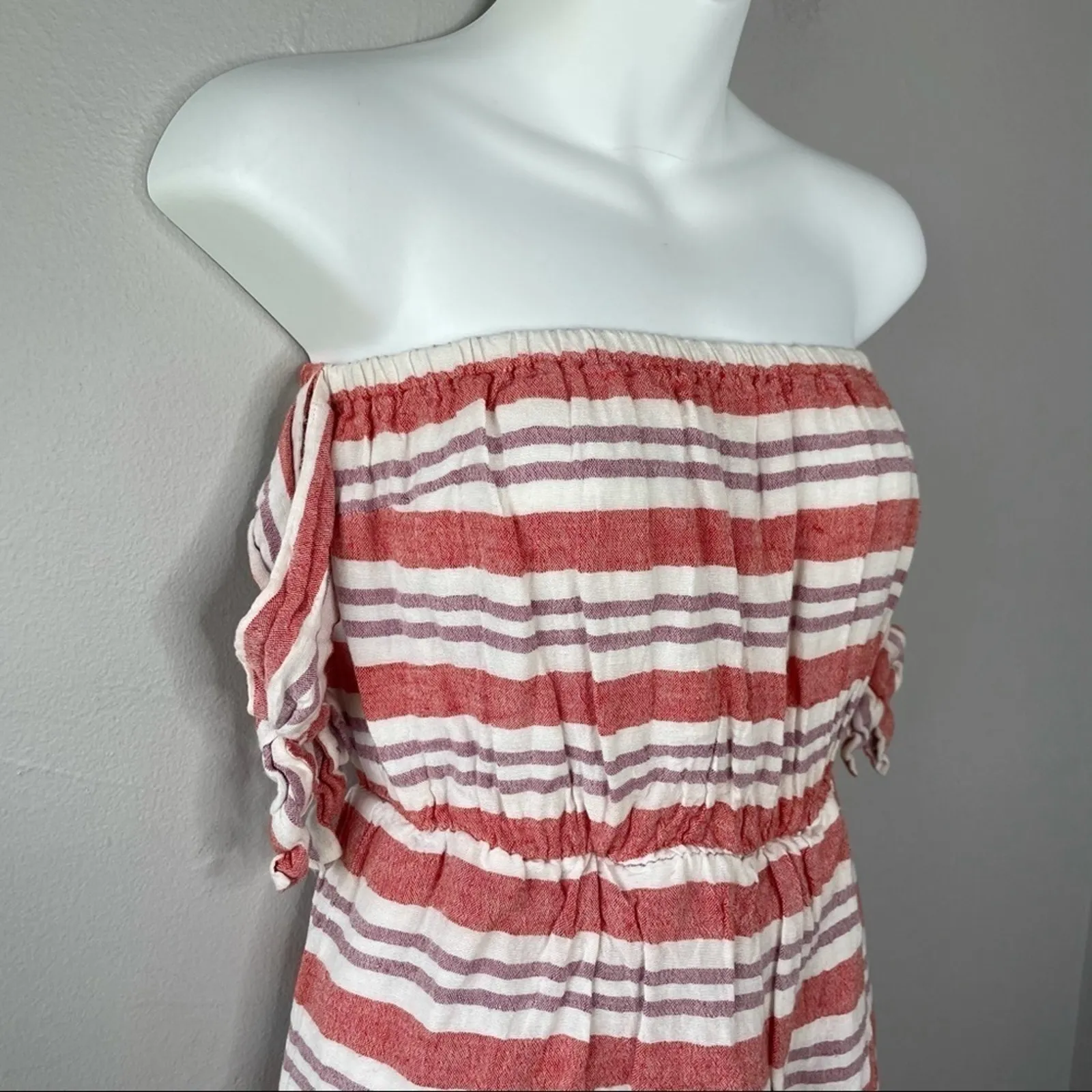 LOVERS + FRIENDS Dress Womens Size XS Striped Feminine Summer Beach Coastal - Image 6